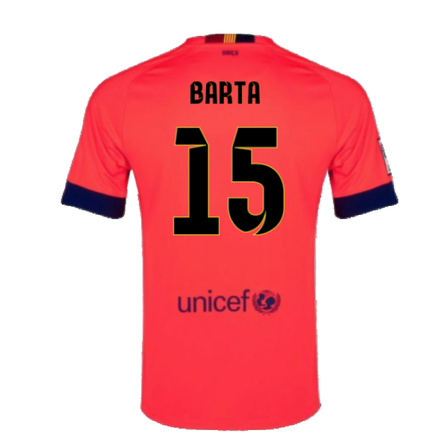 Barcelona Team Sophisticated Away Match Shirt (Barta 15)