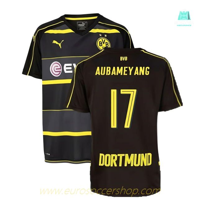 Borussia Dortmund 2016-17 Away Shirt ((Mint) XXLB) (Aubameyang 17)
