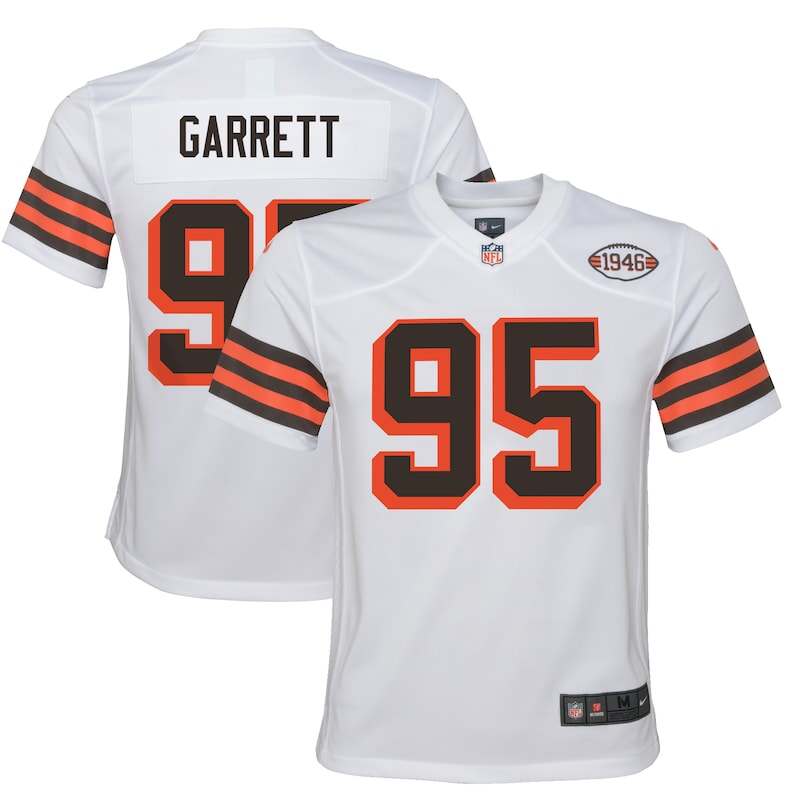 None Myles Garrett CLE Browns Top-Grade Replica Jersey Game Day Wear