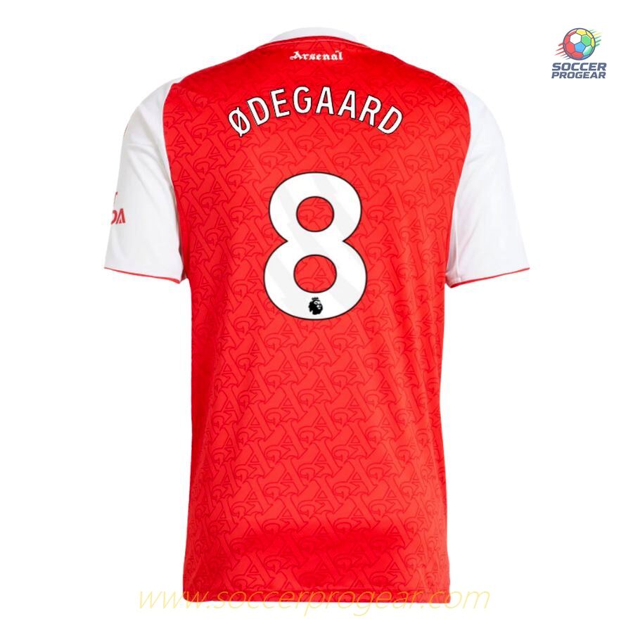 Arsenal Home Team Football Jersey 2025-2026 Season Odegaard
