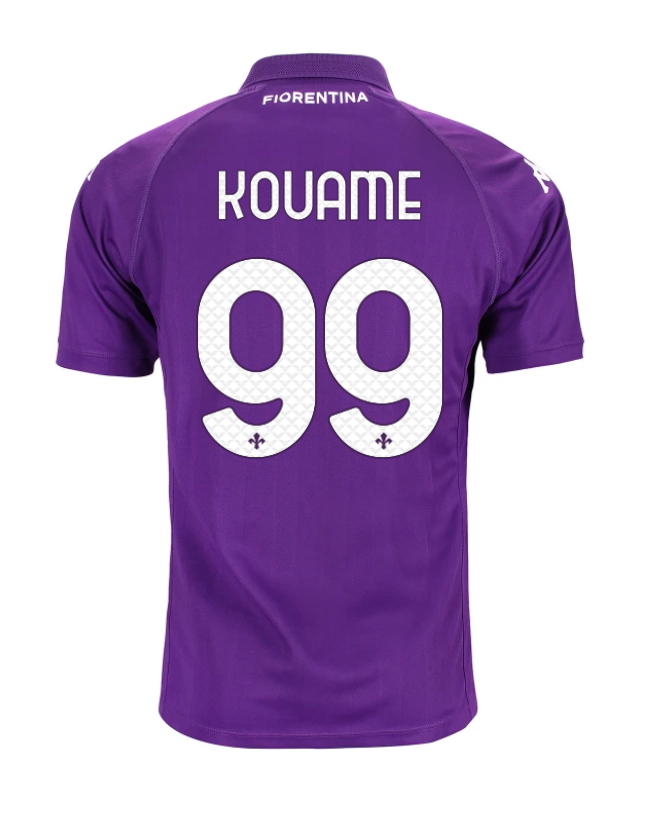 24-25 Season Fiorentina Home Jersey with KOUAME 99 Printing