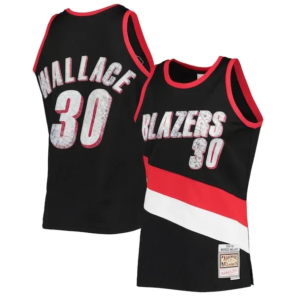 Rasheed Wallace POR Swingman Jersey - modern Basketball - Black