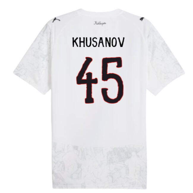 2025-2026 KIDSUPER x Manchester City CWC Shirt (White) (Khusanov 45)