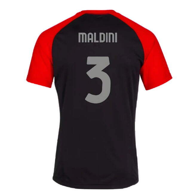 Superior Craftsmanship Acm Ac Milan Casuals Tee Black Maldini #3 M...