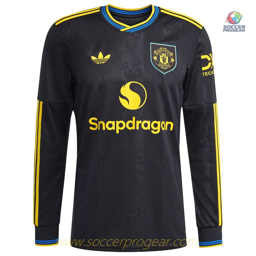 Manchester United Alternate Soccer Shirt 2025-2026 Season Long Sleeve Versions