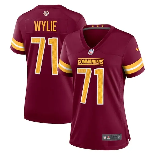 None Andrew Wylie Game Jersey - Burgundy | NFL Player Jersey