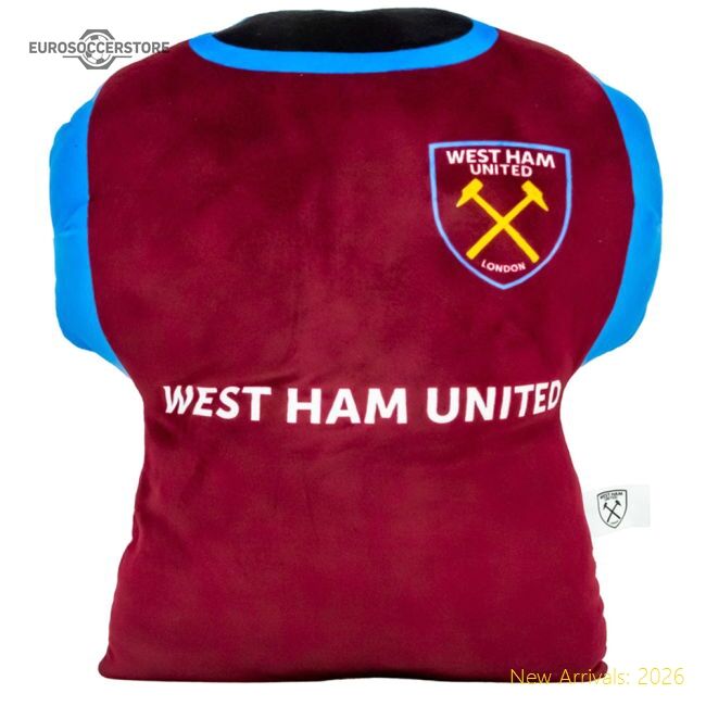 Premium West Ham United Fc Shirt Cushion - Match Day Jersey