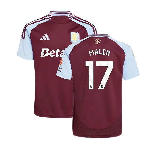 Stylish Aston Villa 2024-2025 Aston Villa Home Shirt (Malen 17) for...
