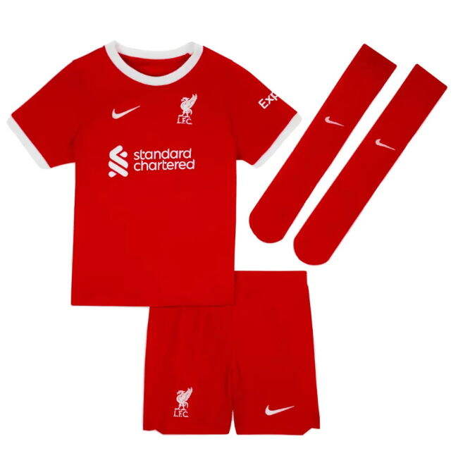 2023-2024 Liverpool Home Little Boys Mini Kit (Your Name) - fan gear