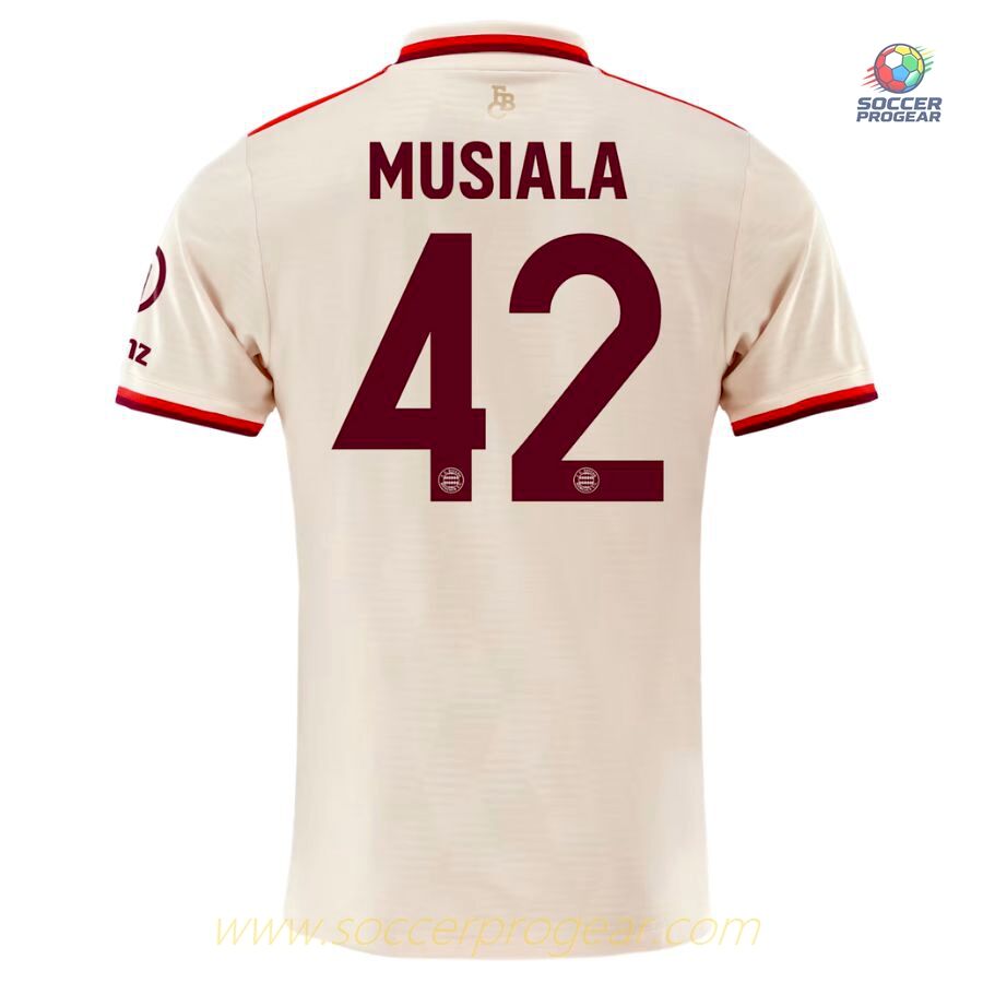 Bayern Munich Third Youthren's Soccer Uniform Football Jersey 2024/25 Collection Musiala