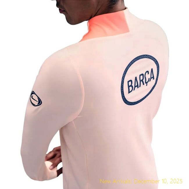 Authentic 2025-2026 Barca Barcelona Strike Dri-FIT Drill Top (Orange)