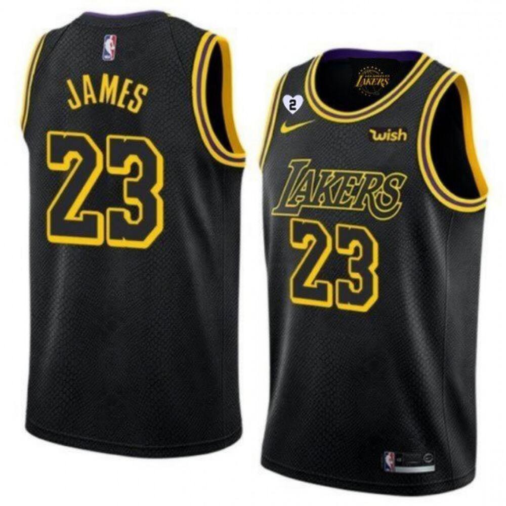 Jersey Los Angeles Lakers LeBron James23 - Black - Fan Favorite