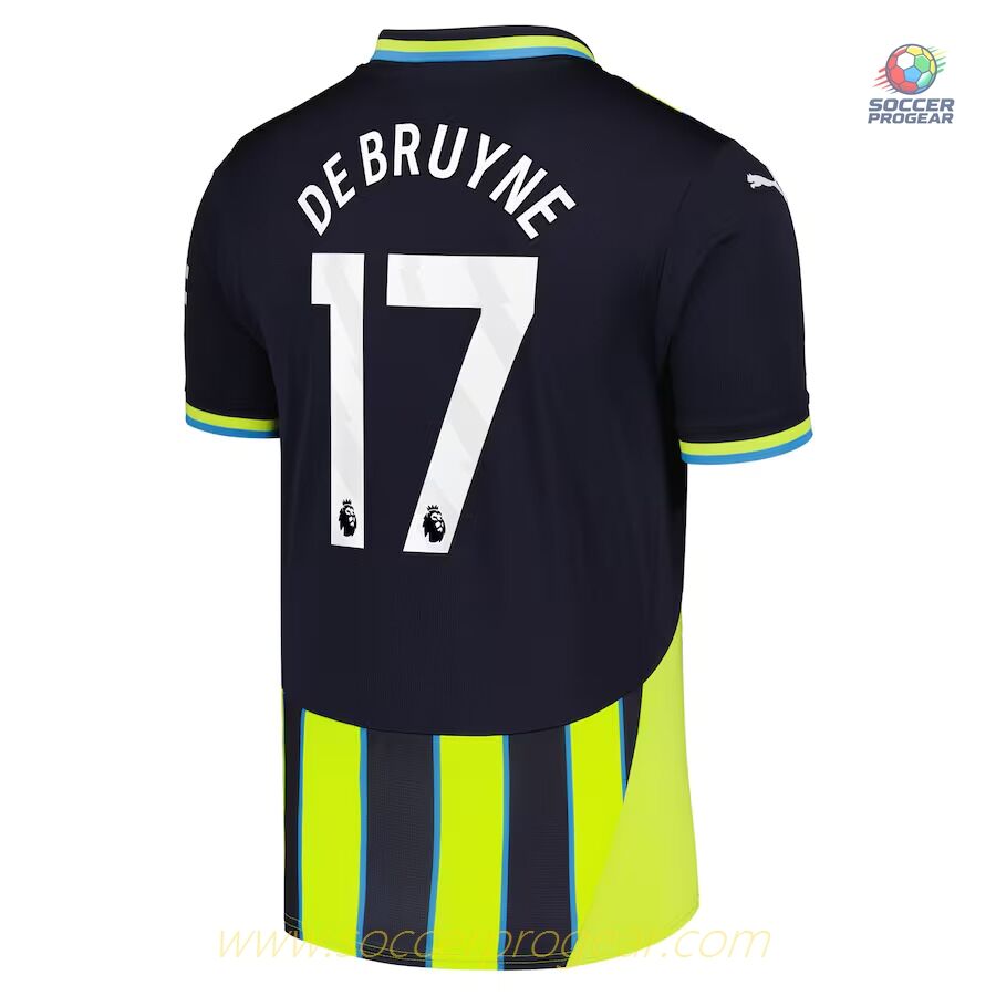 Manchester City Away Shirt 2024-2025 Season De Bruyne