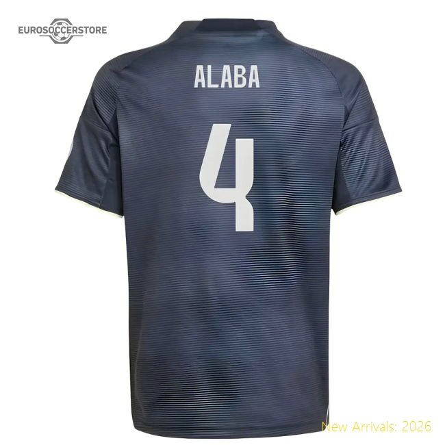Top-grade 2025-2026 Real Madrid Alternate Jersey (kids) (alaba 4)