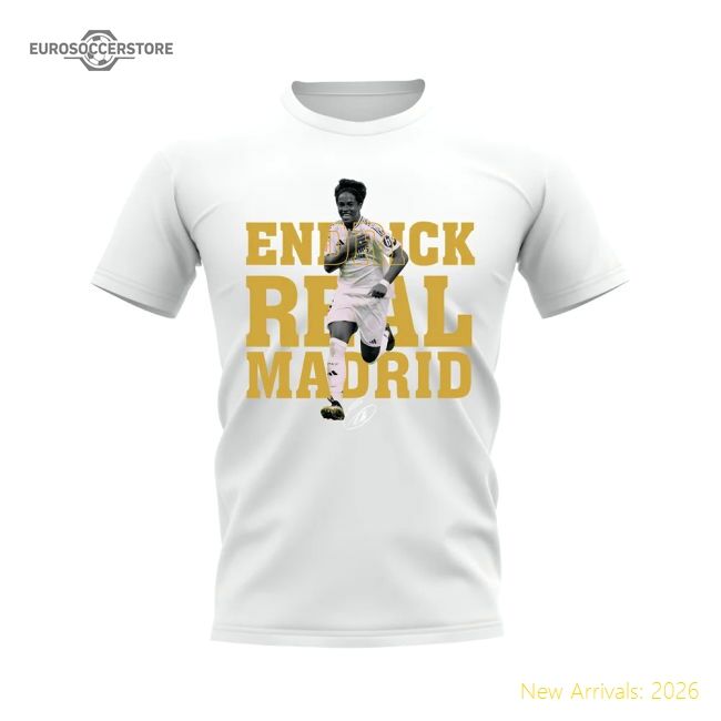 Endrick Real Madrid Player Tee (white) - Fantastic Value
