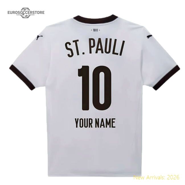 2024-2025 St Pauli Away Shirt (your Name) - Official Design