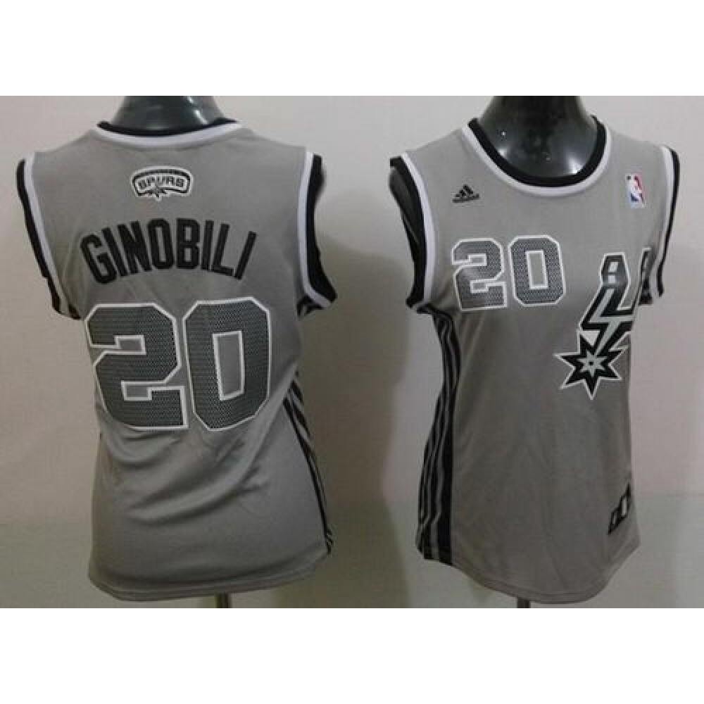Fan Favorite Retro Men's Spurs #20 Manu None Basketball Jersey