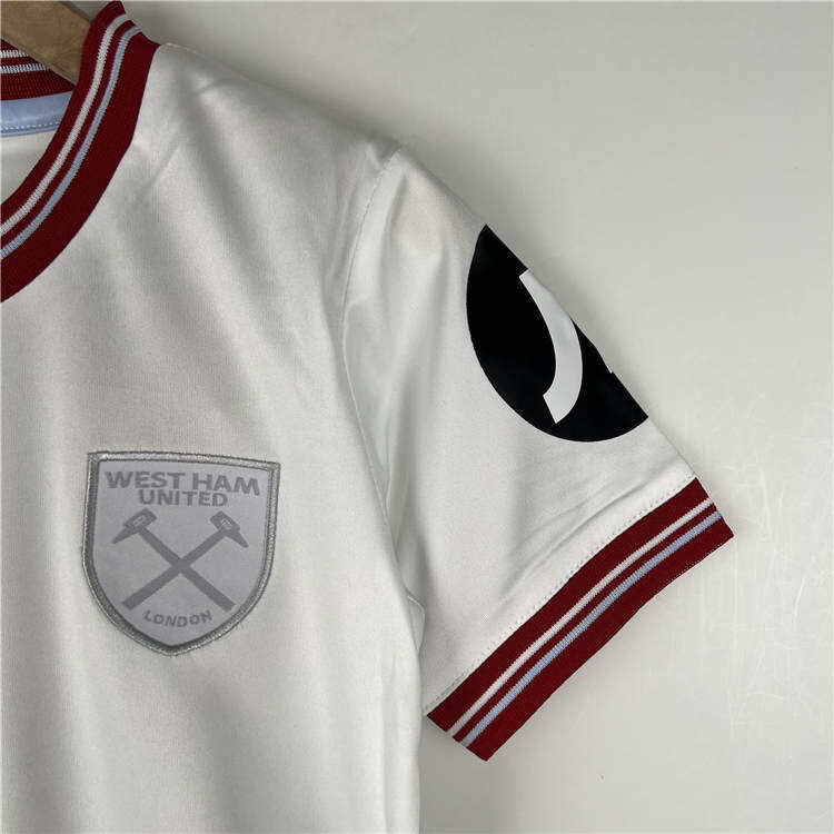 Kids West Ham United 2324 Away White Football KitsShirtShorts -