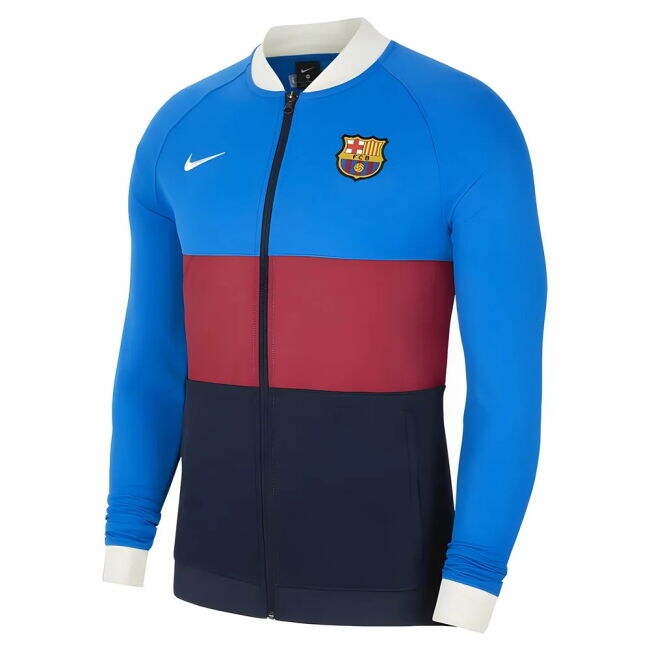 2021-2022 Barcelona I96 Jacket (Blue-Red) - Kids