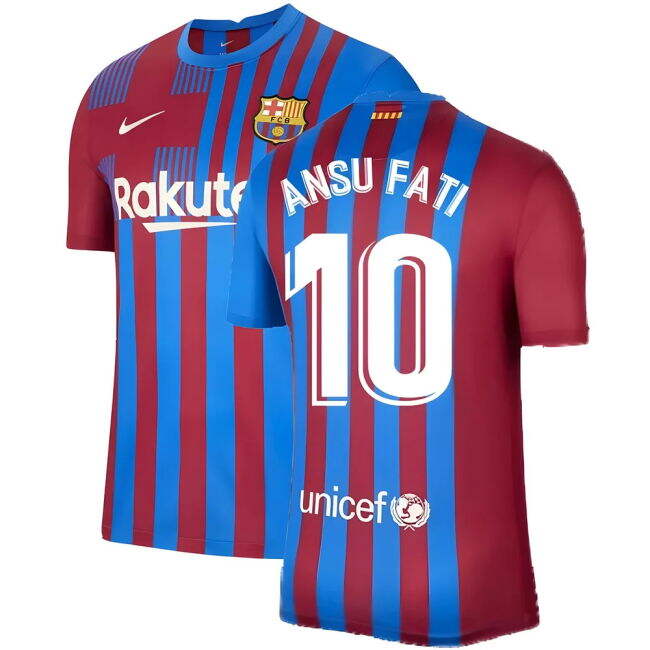 Barcelona official style Home Shirt 2021-2022 (Unisex