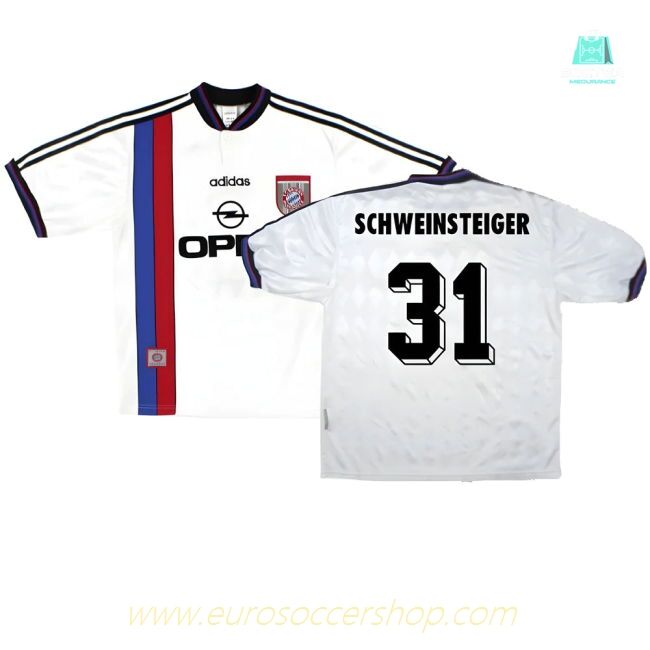 Bayern Munich 1996-98 Away Shirt ((Very Good) S) (Schweinsteiger 31)