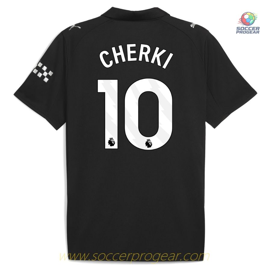 Manchester City Away Team Football Jersey 2025-26 Edition Cherki