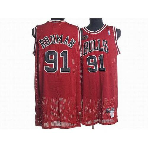 Chicago Bulls Dennis #91 Authentic Style Pro Jersey Game-Day