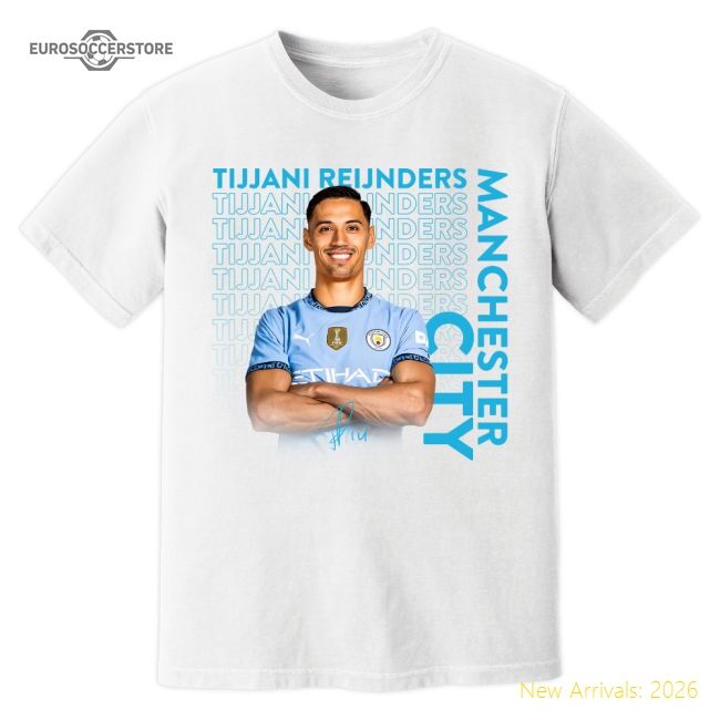 Authentic Tijjani Reijnders Man City T-shirt (white) - Premium
