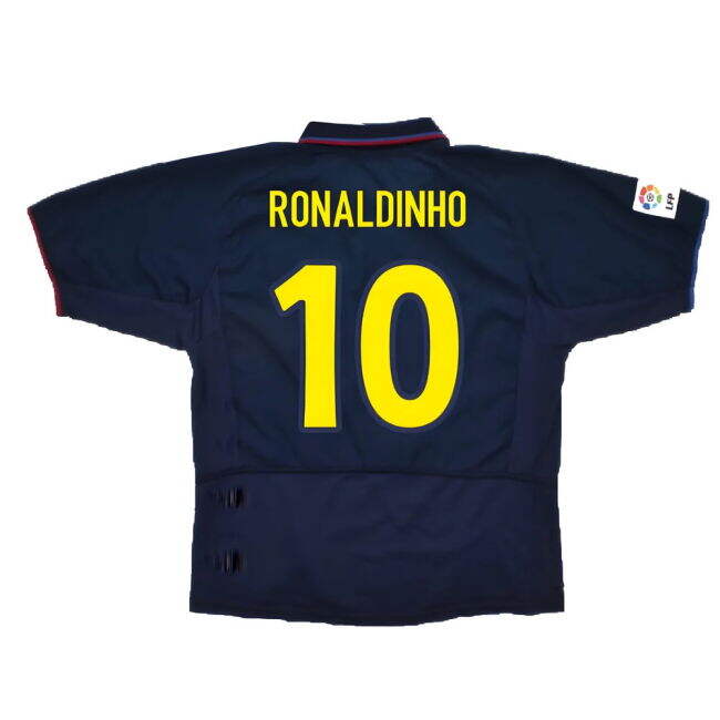 Barcelona 2003-04 Third Shirt ((Very Good) XXL) (Ronaldinho 10)