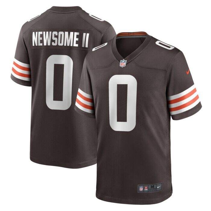 Men's Cleveland Browns Greg Newsome II Nike Brown Team Gam...