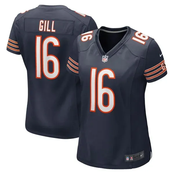None Trenton Gill Game Jersey - Navy | NFL Player Jersey | NFL Footbal