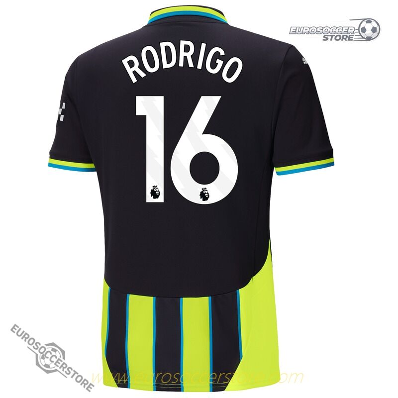 Rodrigo's Number 16 Away Jersey for Manchester City in the 24-25 Season