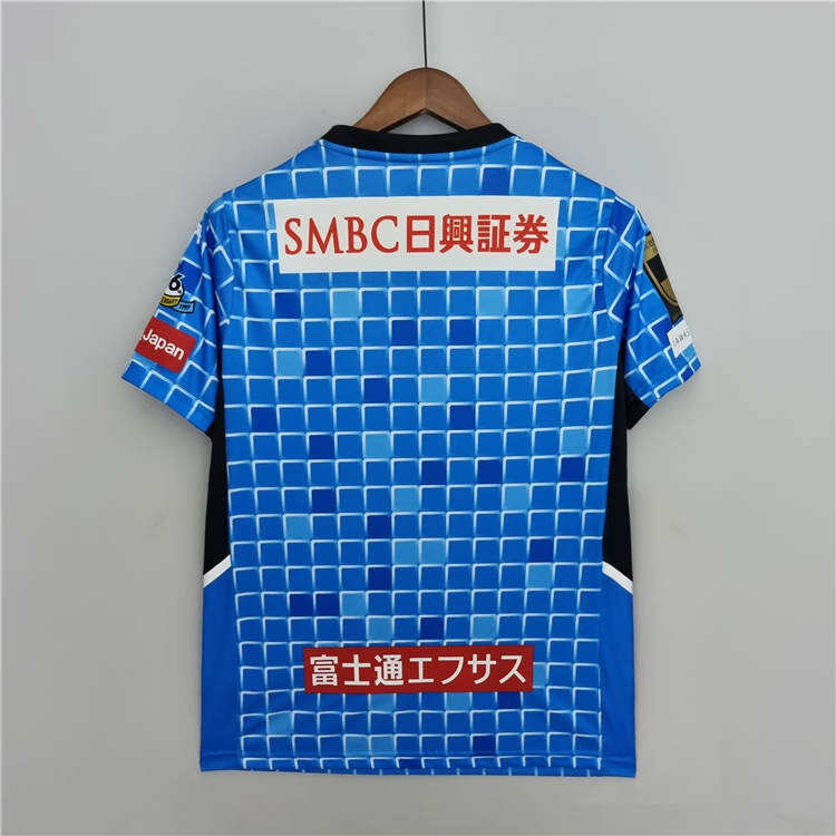 Kawasaki Frontale 2223 Home Blue Soccer Jersey Football Shirt -