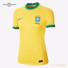 League Approved Women Bra Brazil Home Top-grade Jersey 2020