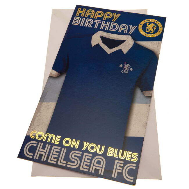 Chelsea FC Retro Jersey Birthday Card
