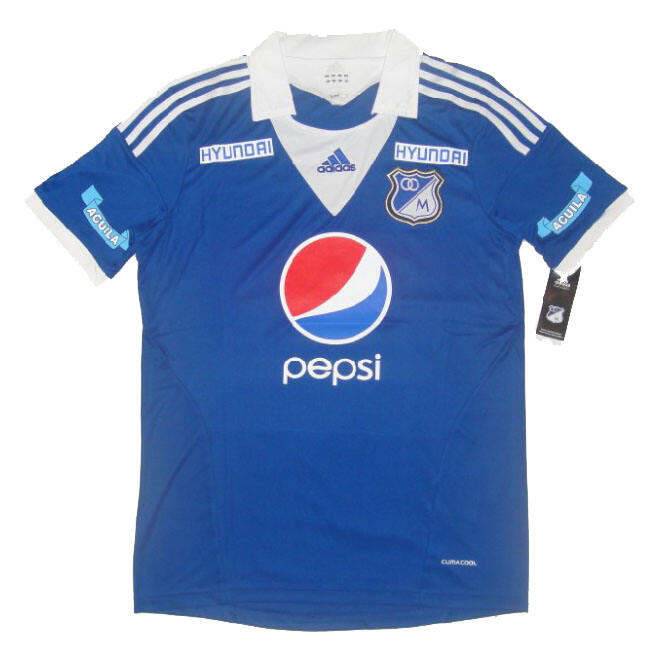 2013 CD Los Millonarios Home Blue Soccer Jersey Shirt - Official
