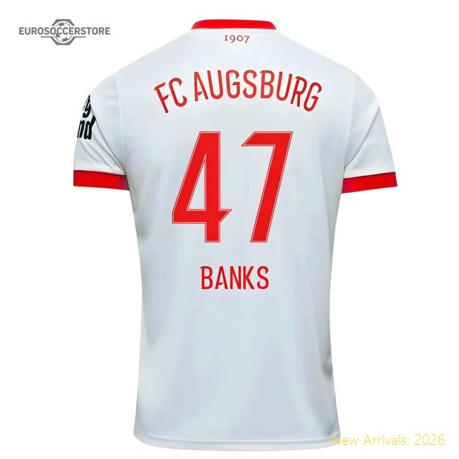 2025-2026 Fc Augsburg Home Shirt (banks 47) - Fan Collection