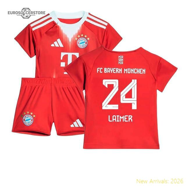 Premium 2025-2026 Bayern Munich Home Baby Kit (laimer 24)