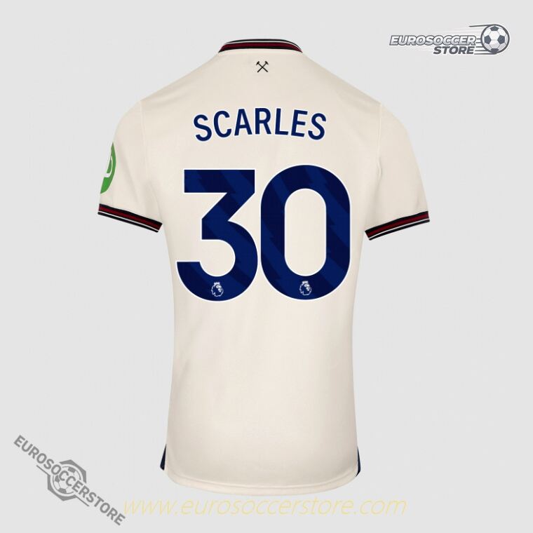 West Ham United 25-26 Season SCARLES 30 Away Jersey