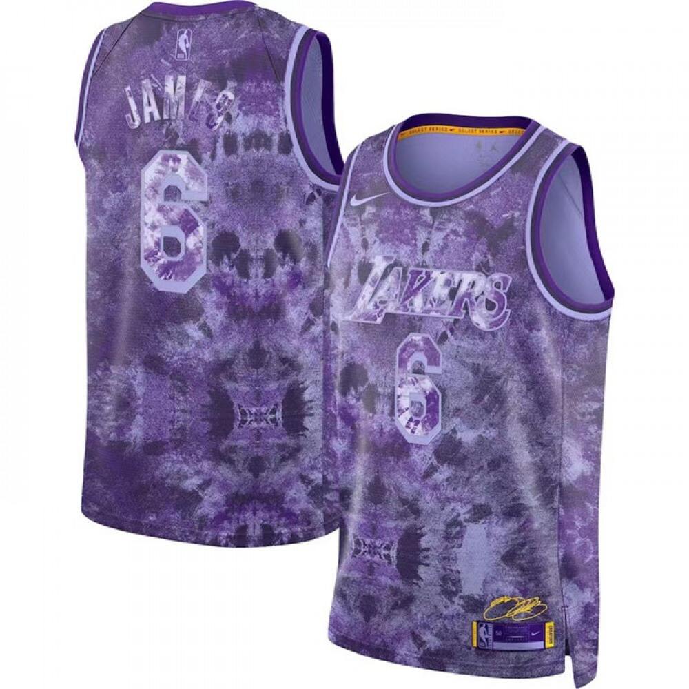 Los Angeles Lakers LeBron James6 Jersey Purple - Basketball Fan Gear