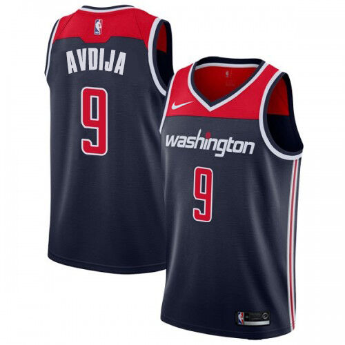 Wizards Deni Avdija #9 Durable 2024 Statement NBA Swingman Jersey Blue