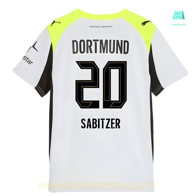2025-2026 Borussia Dortmund Away Shirt (Kids) (Sabitzer 20)