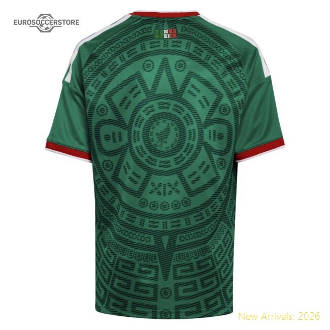 Top Mexico Kids 20262027 Home Shirt 7years Climalite Athletic