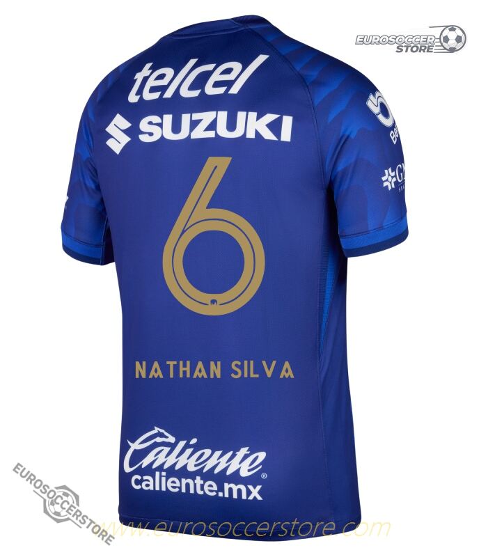 NATHAN SILVA's Pumas UNAM 25-26 Season Away Jersey - Number 6