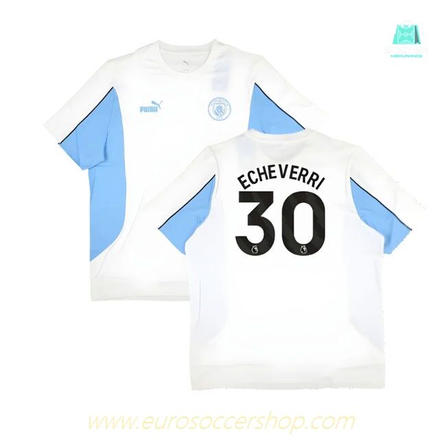 2024-2025 Man City ftblARCHIVE Tee (White) (Echeverri 30)