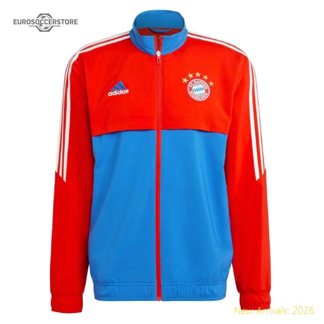 2022-2023 Bayern Munich Presentation Jacket (red-blue) - Collectors Item