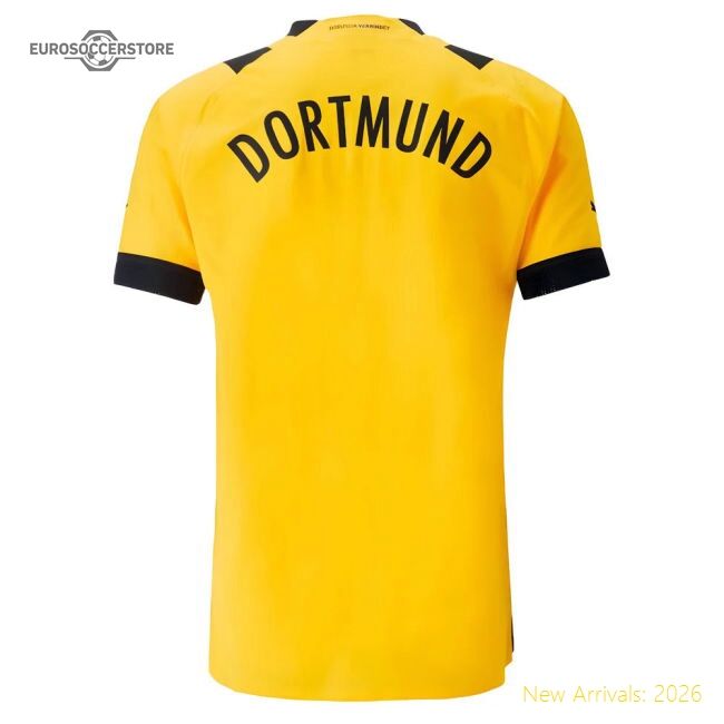Match-Day 2022-2023 Borussia Dortmund Authentic Home Shirt
