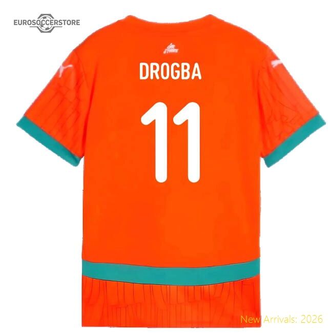 Official Ivory Coast 20242025 Home Shirt Retro Athletic