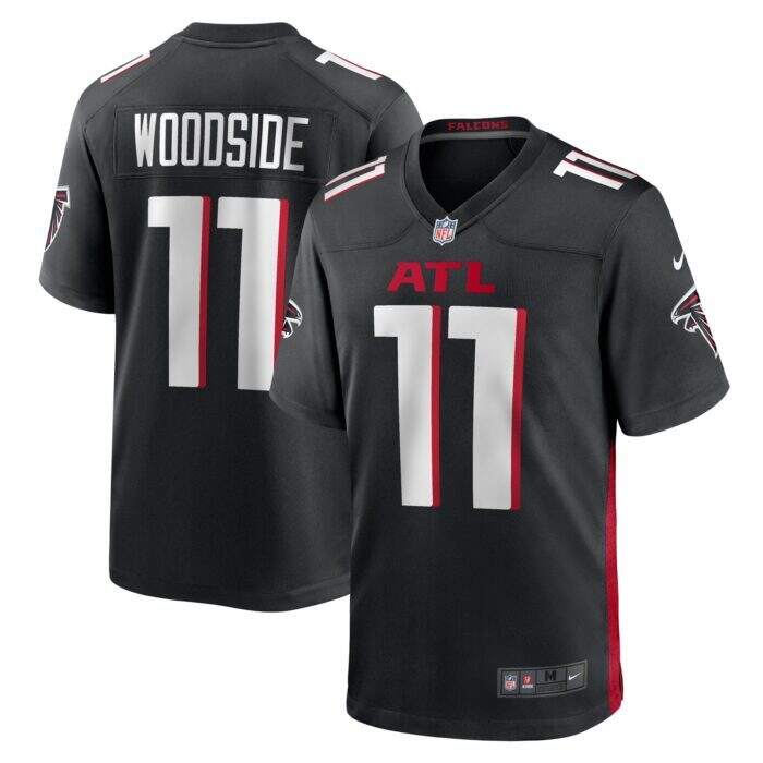 Men's Atlanta Falcons Logan Woodside Nike Black Team Game ...