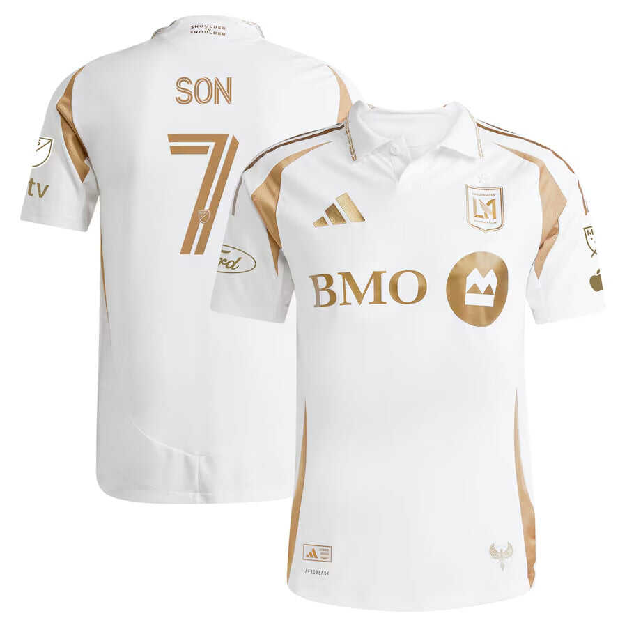 Player Version Men's LAFC #7 Son Heung-Min White 2025 Away - Slim FitA